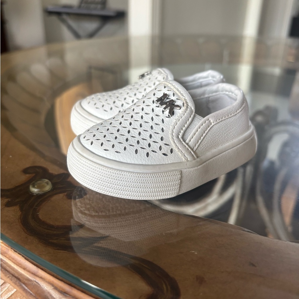 Michael Kors Kids White Slip-On Sneakers